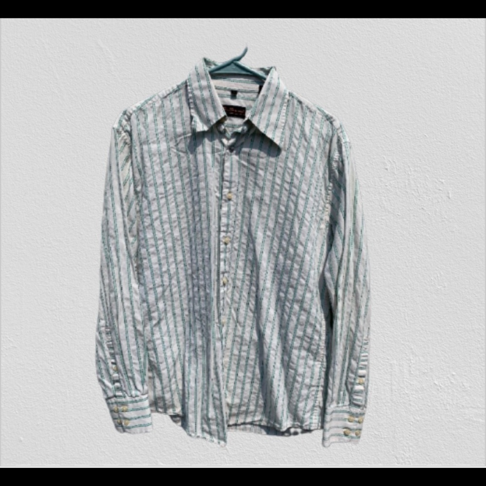 Ben Sherman Mint Green Mens Dress Shirt Medium